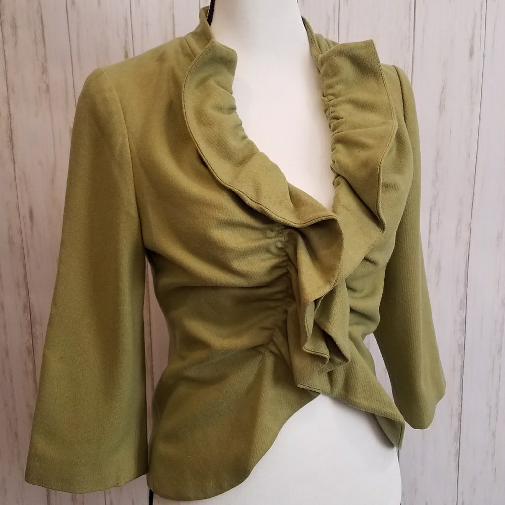 Anthropologie Tabitha Short & Sweet Green Jacket